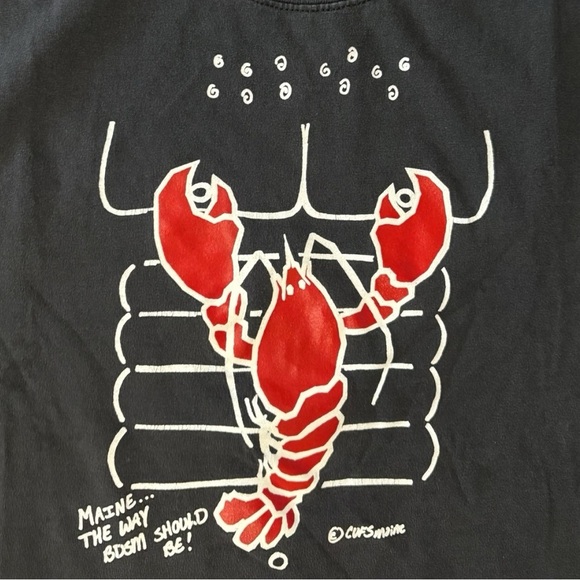 90s Maine Lobster Tee - Picture 3 of 4